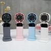 Portable Rechargeable Handheld Folding USB Fan with Ice Pack