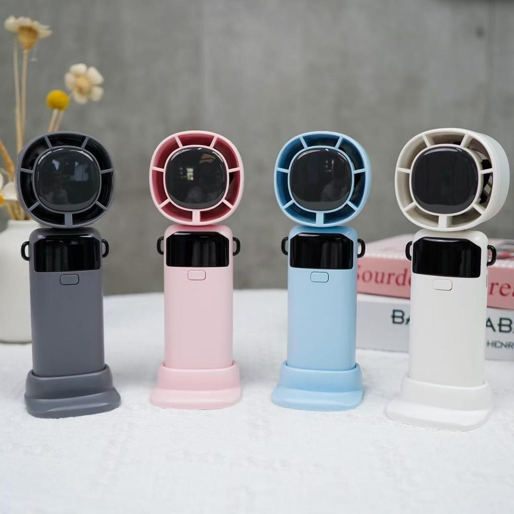 Portable Rechargeable Handheld Folding USB Fan with Ice Pack
