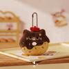 Little Cat Donut Cat Plush Keychain Soft Plush Decorative Charm Plush Doll Keychain  Bestie Gift