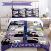 3-teiliges Bettwäsche-Set mit individuellem Namen von Stray Kids, Bettbezug mit Verschluss, beinhaltet 1 Bettbezug & 2 Kissenbezüge, Weich und bequem für alle Jahreszeiten.