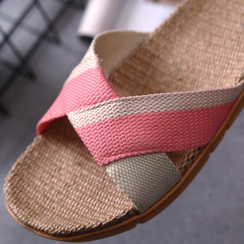 New Vintage Linen Slippers for Women