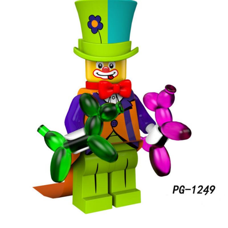 Circus Clown Minifigures Cowboy Building Blocks Kids  Toys PG8152