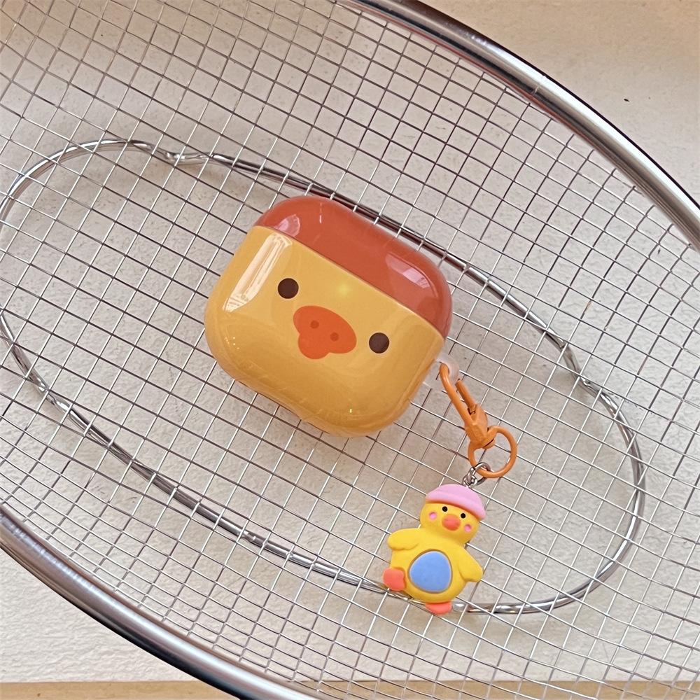 Cute little yellow duck for AirPods pro1 generation protective case 1 generation pro1 generation apple bluetooth headset soft case
