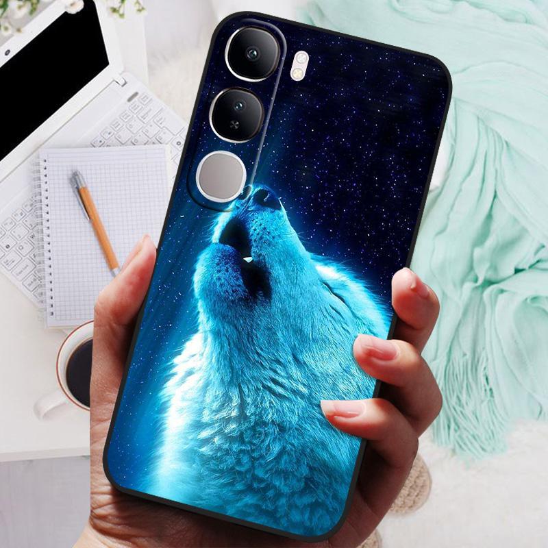 Vivo V40 Lite IDN V40SE Y200 Y300 Telefon Kılıfı Arka Kapak Moda Çiçek Kelebek Yumuşak TPU Kılıflar Vivo V 40 Lite V40 SE İçin