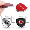 3D Car Styling Metal Shield Emblem Body Side Window Sticker Accessories For Hyundai GDI Tucson Sonata Palisade Elantra Wagon i20 R2
