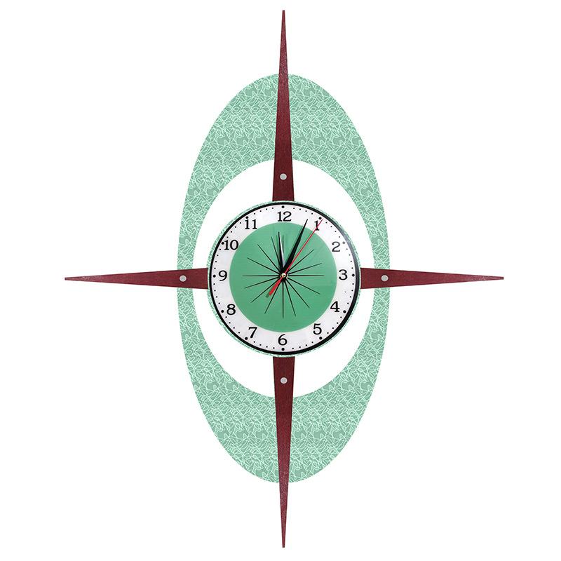 Nordic Wall Clock - Simple Creative Living Room Decor, Retro Light Luxury Hanging Clock for Home