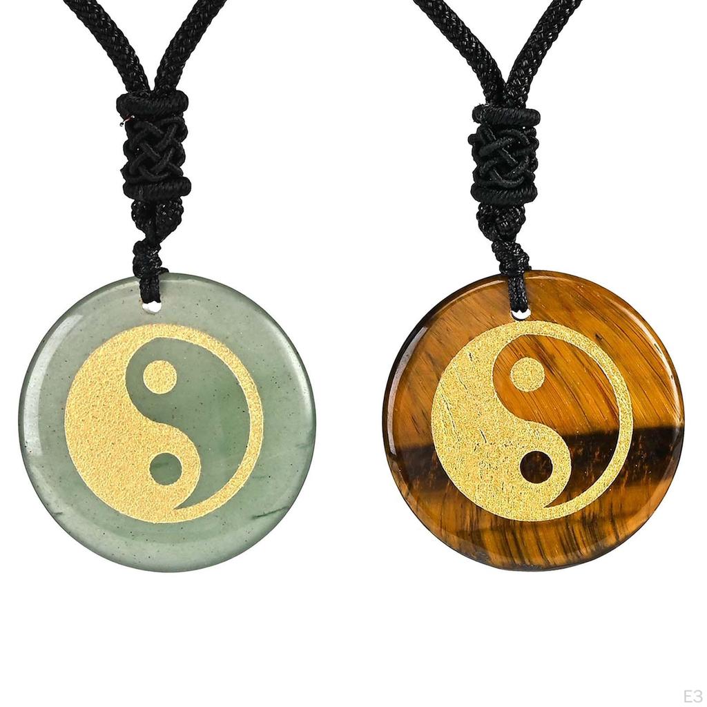 30mm Diameter Rond Kettinghanger Yin En Yang Tai Chi Mode Bedel Vakmanschap Amulet