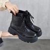 Johnature Genuine Leather Wool Boots Thick And Warm Women's Cotton Shoes Thick Soles Anti Slip Short Boots