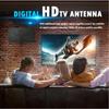 4K High Gain HD TV DTV Box Digital TV Antenna EU Plug Booster Active Indoor Aerial HD Flat Design With Signal Amplifier