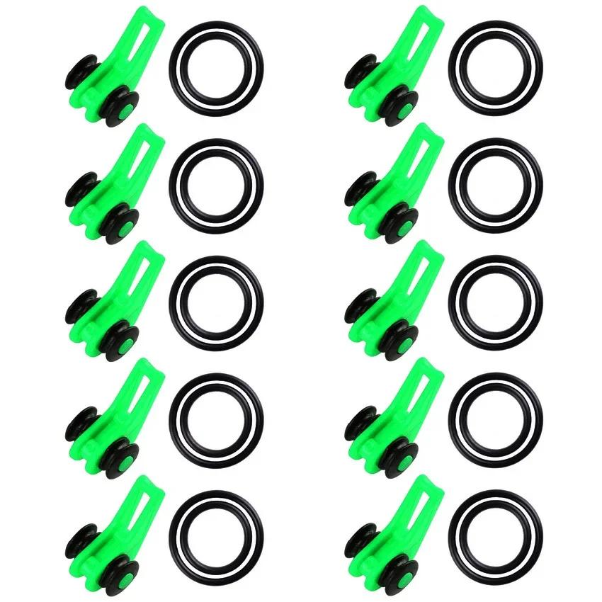 10 teile/los Angelrute Pole Haken Keeper-Sicher Silikon Ring Iso Halten Köder Lockt und Jigs für Sicheres und Einfaches Angeln