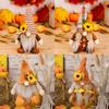 1 piece of Thanksgiving decoration bedroom no face doll goblin Harvest Festival sunflower maple leaf Rudolf dwarf  wall decor