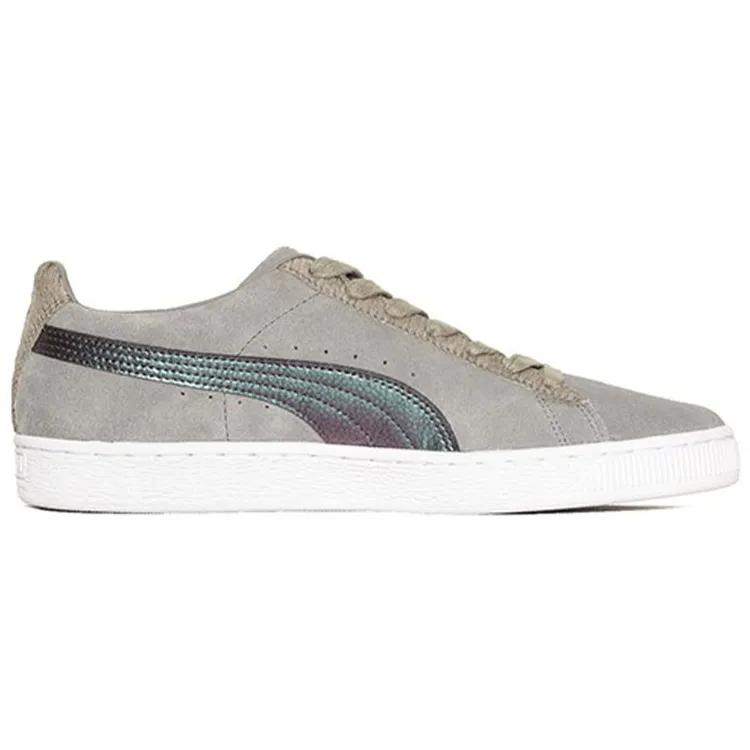 Puma Suede 'Pigeon' (Unisex) Frost Gray / Georgia Peach Skate Shoes 366334 01