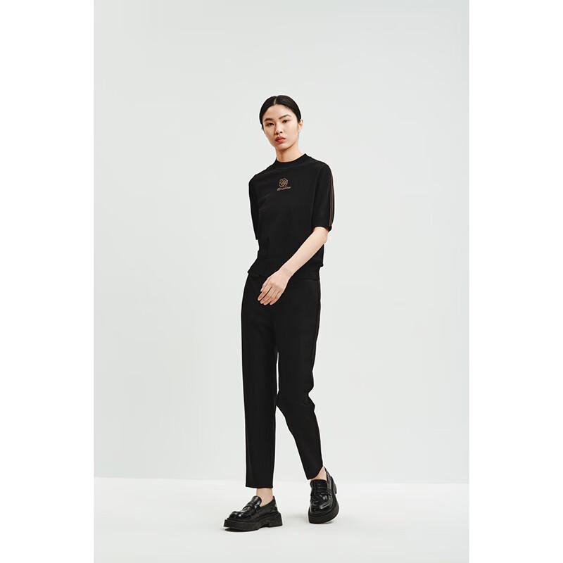 Gejin Elegant Short-Sleeve Knit Top