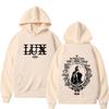 Singer Rosalia Lux Tour Print Hoodie Men Women Fashion Pullover Long Sleeves Oversized Vintage Loose Sweatshirts