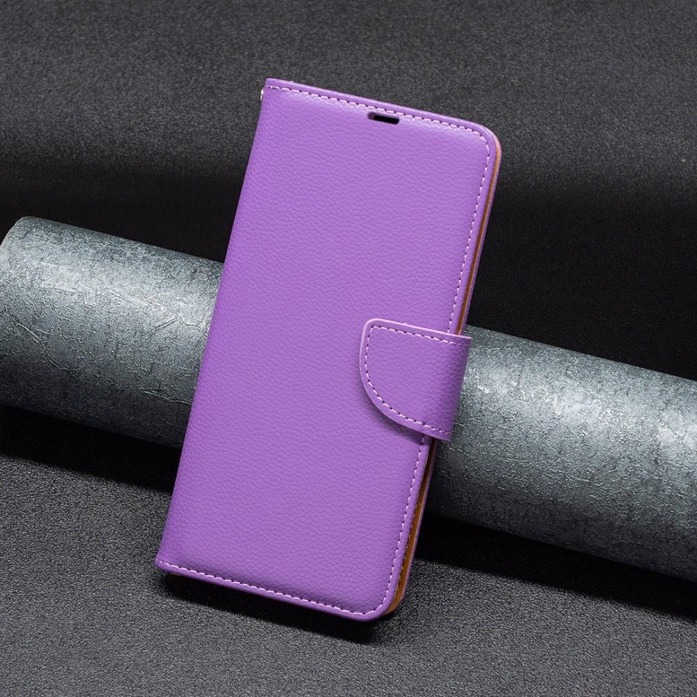 Samsung Galaxy A34 5G Flip Case, Wallet Litchi Magnet, Purple