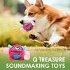 Squeaky Plush Dog Toy Interactive Puppy Toy Cute Soft Pet Toy Stuffed Dog Toys With Squeaker For Teething Chewing Training Play