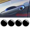 4pcs Black 20mm Car Door Lock Keyhole Protector Stickers Cover Trim Accessories