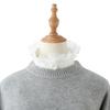 Floral Lace Stand Fake Collar Set for Womens Shirt Detachable Hlaf Shirt Fake Collar Shirt Lapel Collar With Sweaters Accessory