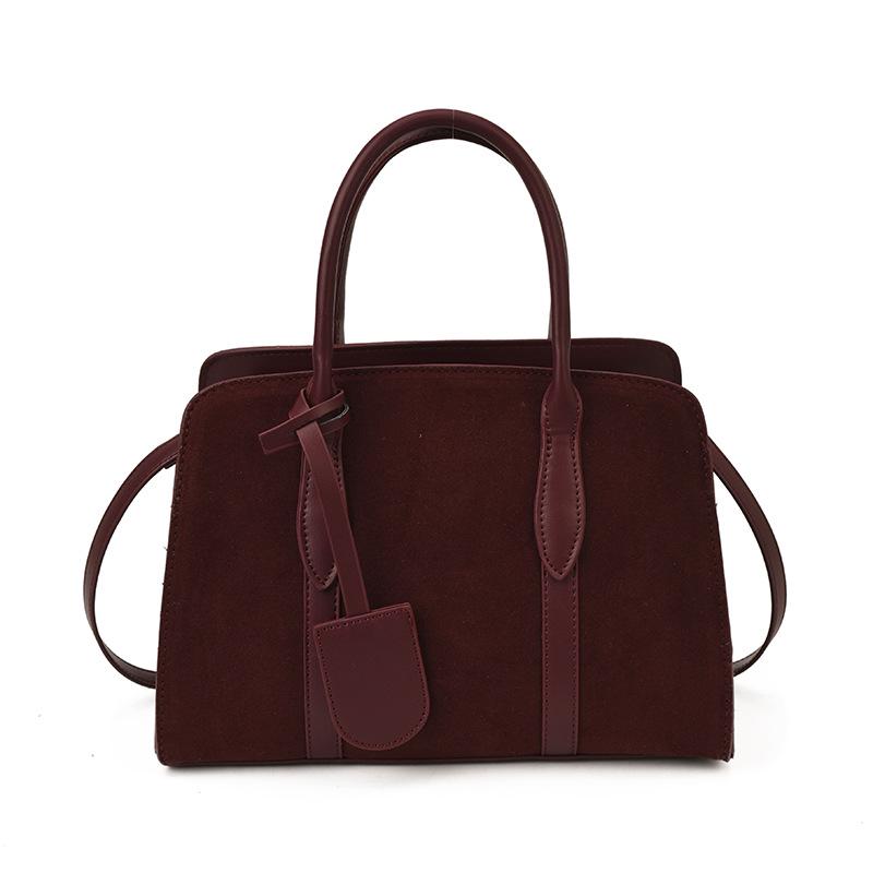 2025 Autumn Retro High-End Women's Single Shoulder Crossbody Bag, Lazy Style Boston Handbag