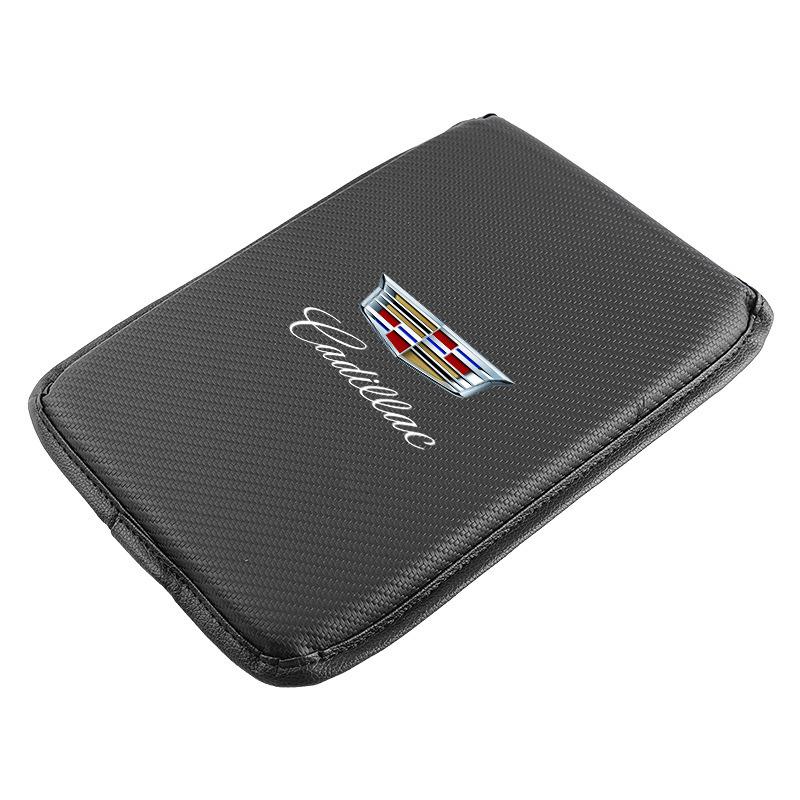 Car Center Console Armrest Box Protective Pad Carbon Fiber Soft Pad For Cadillac CT5 CT6 CTS Seville ATS CT4 XTS Celestiq Ciel Escala SRX XT4 XT5 XT6