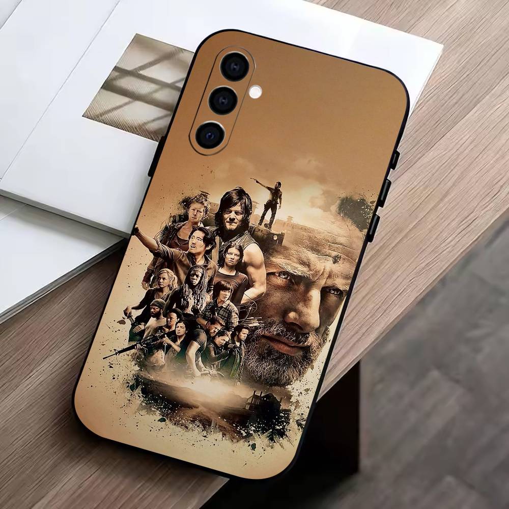 

TWD-W-Walking D-Dead Phone Case For Samsung Galaxy A73,A72,A71,A70,A53,A52,A51,Soft Silicone Black Cover Samsung a20s