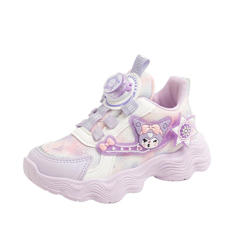 New Style Sports Shoes - Girls' Shoes with Rotating Buttons - Running Shoes