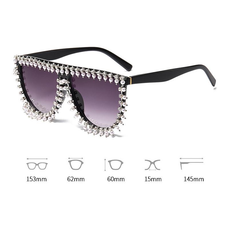 Sonnenbrille mit Strass-Glanz-Design, modischer einteiliger Rahmen, graue Sonnenbrille für Damen, trendige Dekoration für Partys