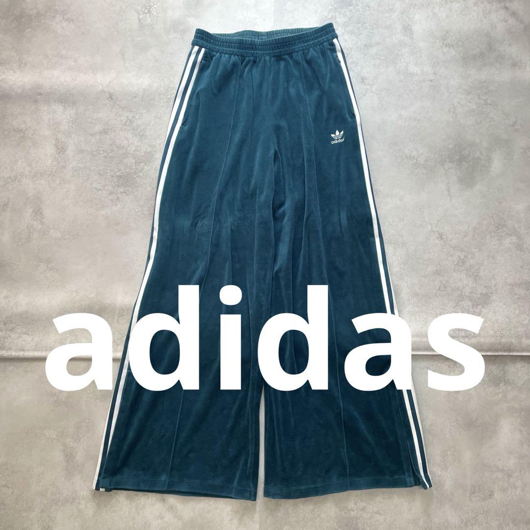 

[Б/У] Широкие брюки Adidas Center Press с разрезом, Бархат, Бирюзовый, Редкий размер XL