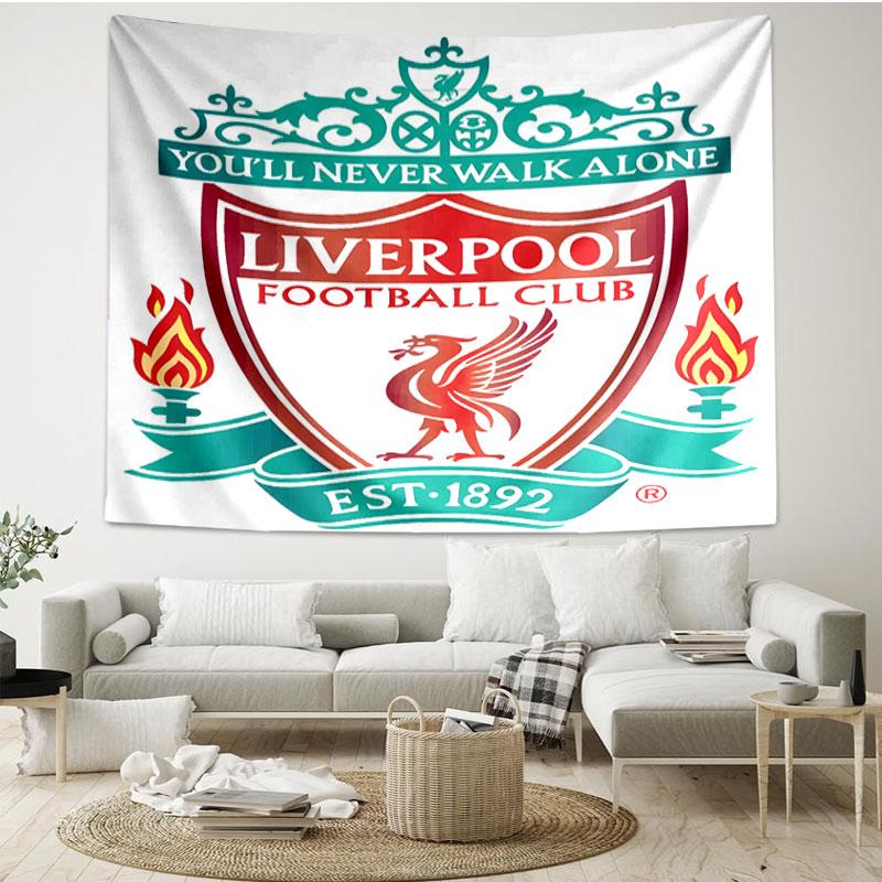 Liverpool F.C Print Tapestry - Portable Wall Decor Cloth, for Home, Dorm, Travel, Bedroom, Living Room - Ideal Birthday Housewarming Gift