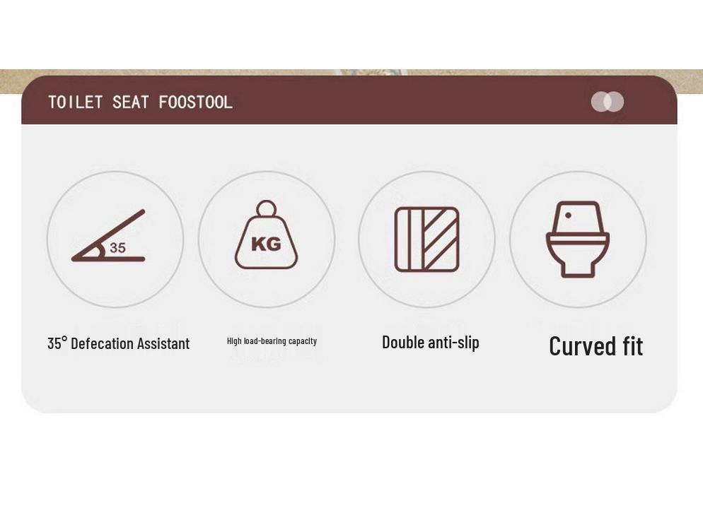 Children's Bamboo Toilet Footstool & Squat Assistance Pedal