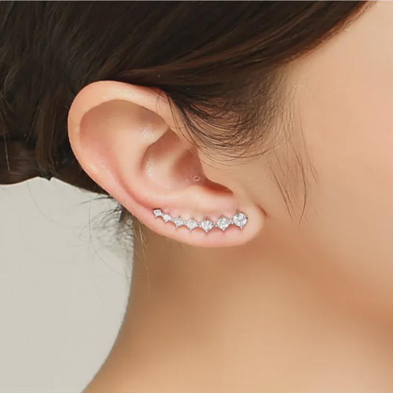 2023 Trendy Luxury Zircon Women's Earrings - Niche High-End Design with Ear Cuff Style