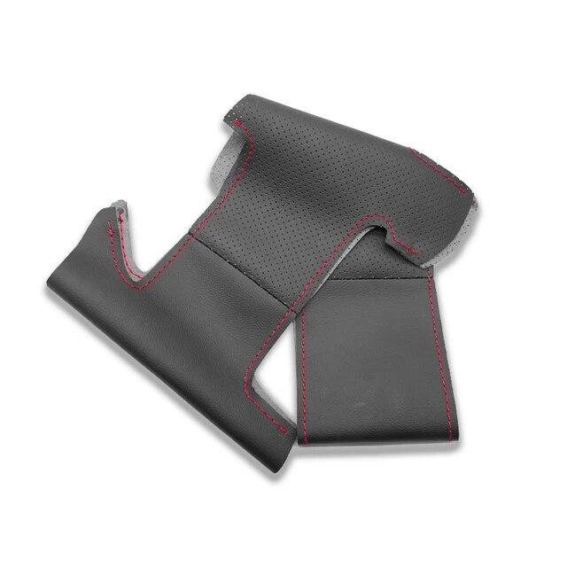 Perforated Microfiber Leather Steering Wheel Cover Trim For Peugeot 207 Expert Partner Citroen Berlingo Jumpy Toyota Proace