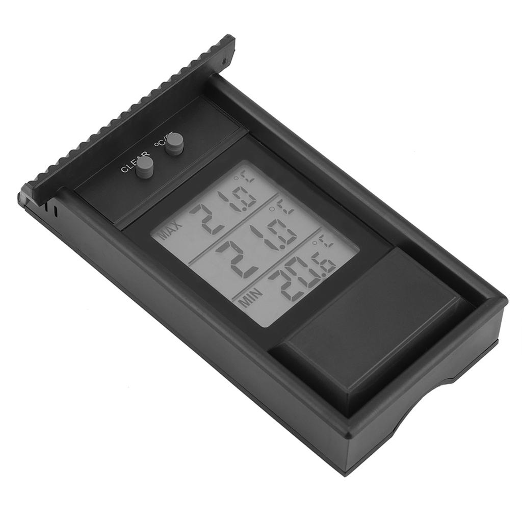Digital Hygrometer Indoor ThermometerWaterproof tester temperature controller(Black)