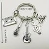 Music Keychain: Musical Notes, Microphone, Guitar & Love Band Souvenir