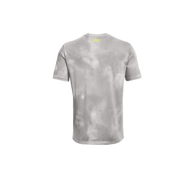 Under Armour Tie-Dye Graphic Crew Neck T-Shirt Men Tops Gray 1365264-014