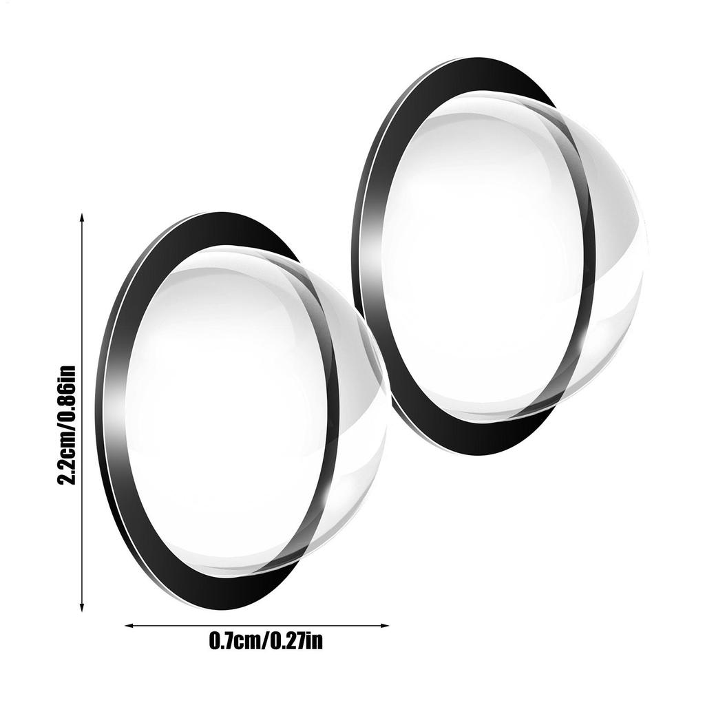 2pcs Car Camera Lens Protector Cover For 360 Degree Car Reverse Camera Dustproof Rainproof Cover Rear View Backup Camera Cover