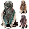 Cashew Flower Pattern Women's Headscarf Silky Smooth Middle East Shawl Arabic Square Scarf  Outdoor