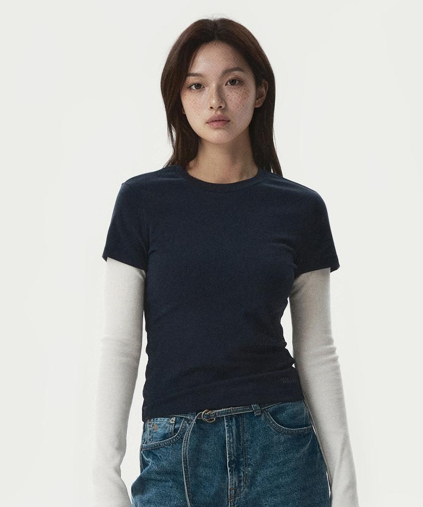 WHO.A.U Long Sleeve Layered T-Shirt / Whlag2384F
