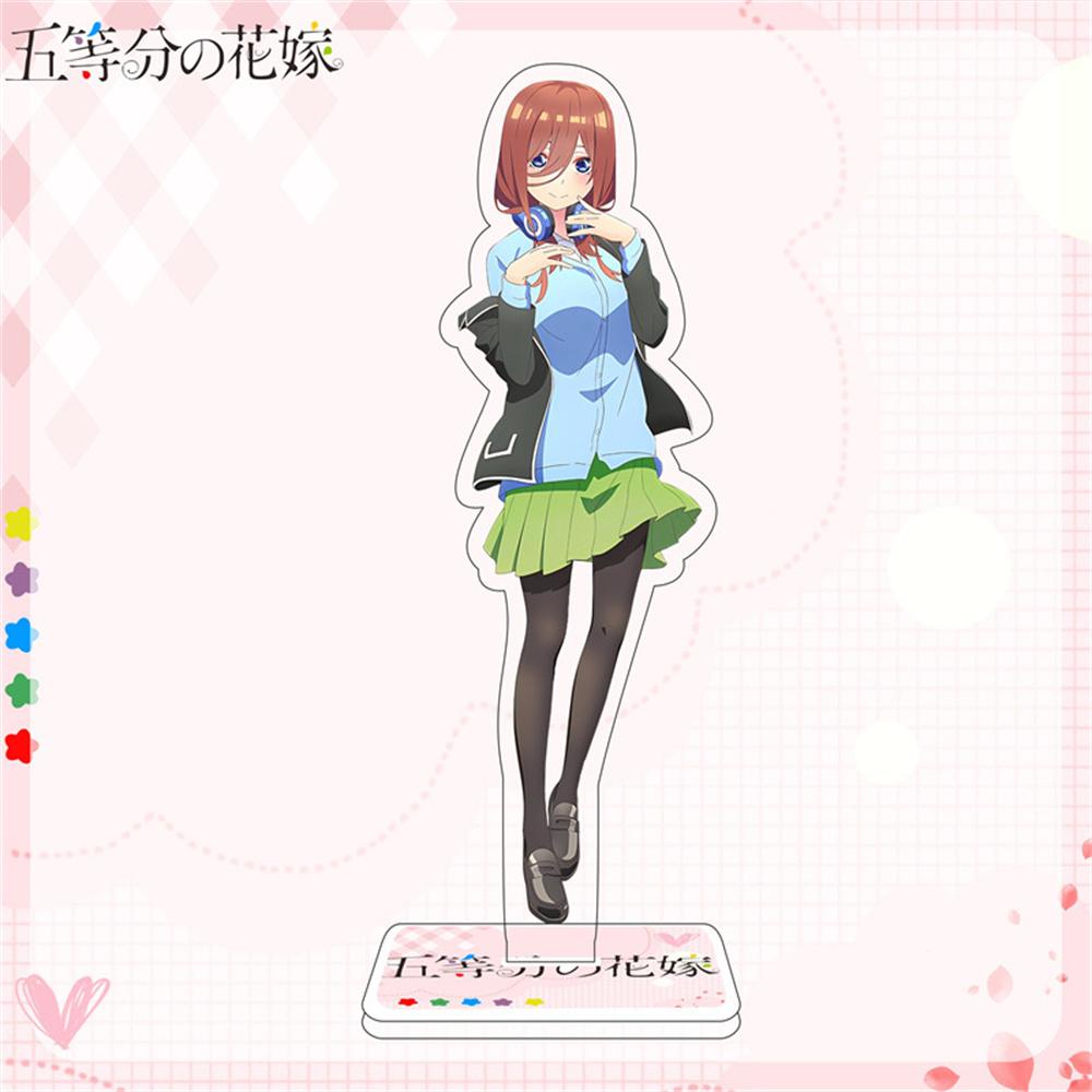 10PCS Charm Anime The Quintessential Quintuplets Nakano Acrylic Stand Model Cosplay Characters Ornament  Accessories Goods Gifts