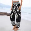 2025 New Style Spring/Summer Women's High-Waisted Printed Casual Long Pants