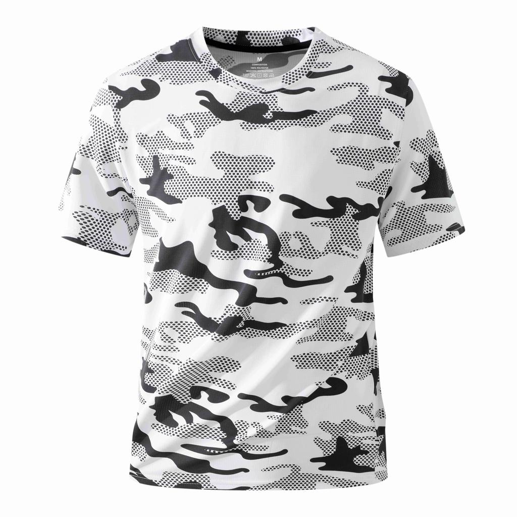 Summer Round Neck T-shirt Men's Loose Oversized Casual Sports Couple Top T-shirt