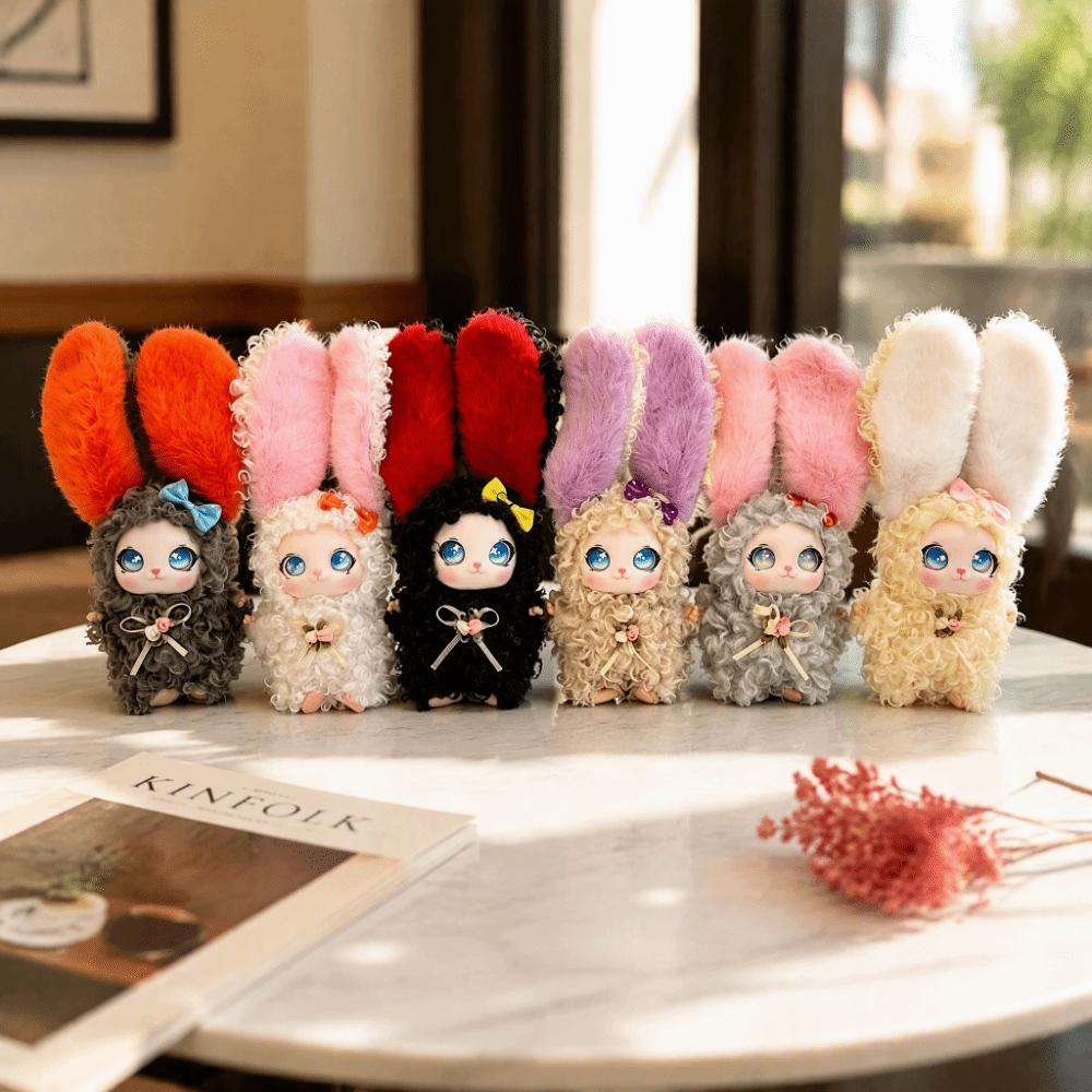 Long Ear Rabbit Plush Toy Bag Hanging Charms Rabbit Plush Keychain Bunny Plush Doll Gift