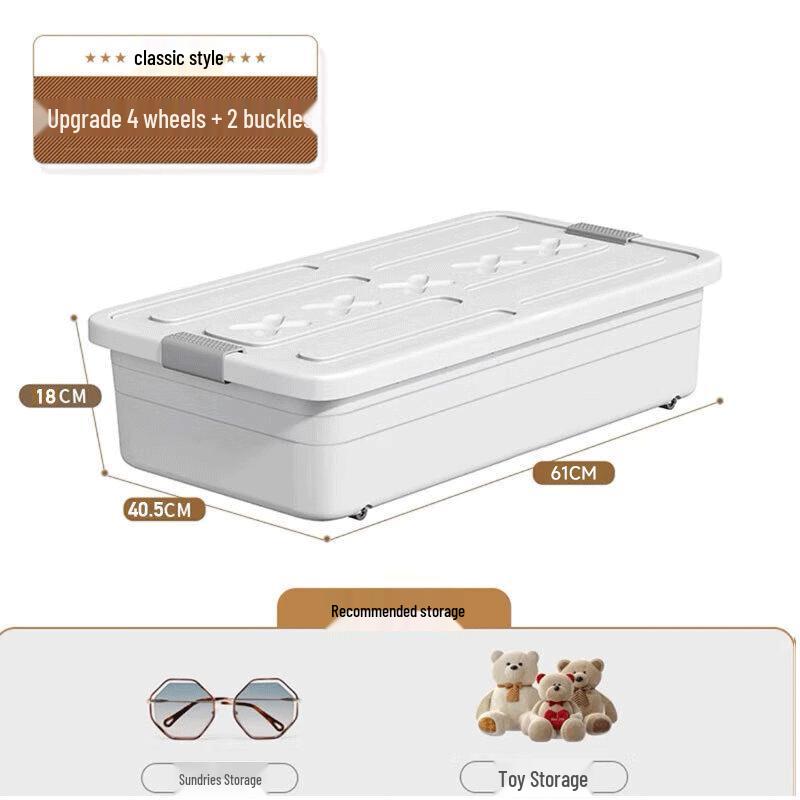 Under-Bed Storage Box with Wheels