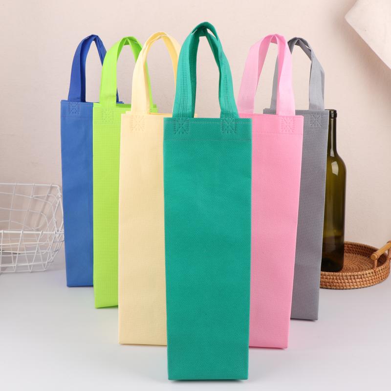 Wine Bag Non-Woven Fabric Tote Bottle Wine Carrier Bag Padded Wine Cooler Gift For Wine Lovers Or Wedding
