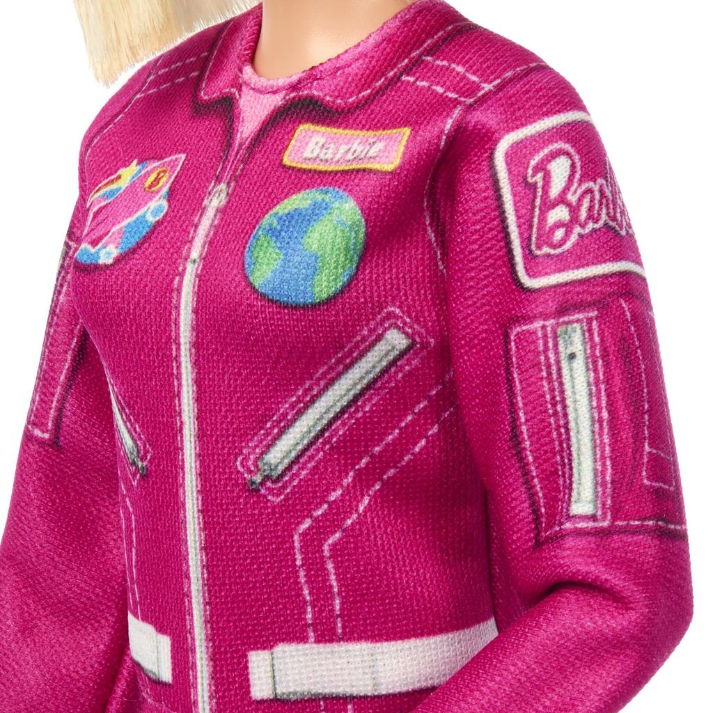 Barbie Work with Space Pilot Doll House for Pretend Ages 3 and JKF77 Barbie! Dress-Up & Play, Up, Pink,