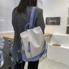 Nouveau Sac à Dos Mode Simple Color Block, Sac à Bandoulière Simple Grande Capacité, Sac à Dos Tendance Décontracté, Tendance Sacs pour Femmes