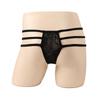 Sissy Pouch Lingerie Panties Men Pearl Bowknot Lace Panties Erotic See Through Thong Sex Naughty Gay Fetis Erotic Underwear