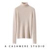 Women's High Neck 100% Pure Cashmere Sweater - Thickened, Slimming, Warm Knit Base Layer