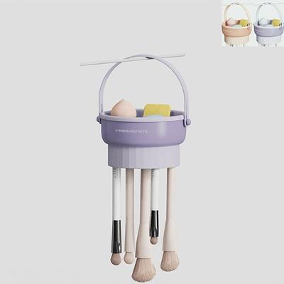 Portapennelli per trucco contenitore porta pennelli supporto lavastoviglie asciugatura supporto asciugatura, beige, 1 pezzo