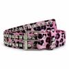 Adjustable Studded Punk Belt Pin Buckle PU Leather Belt Bohemian Leopard Print Belt  For Women Men